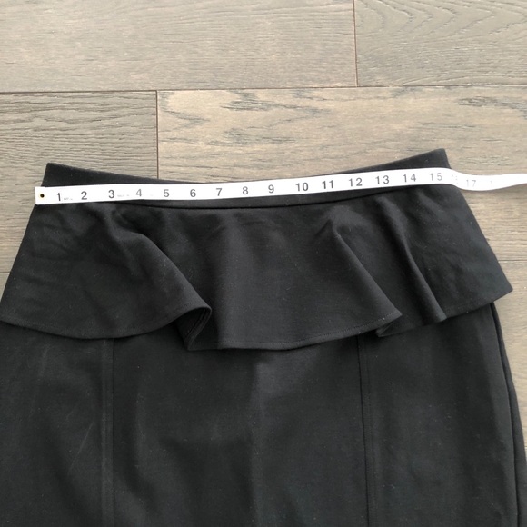 Yoana Baraschi peplum ruffle black skirt sz L - Picture 6 of 9